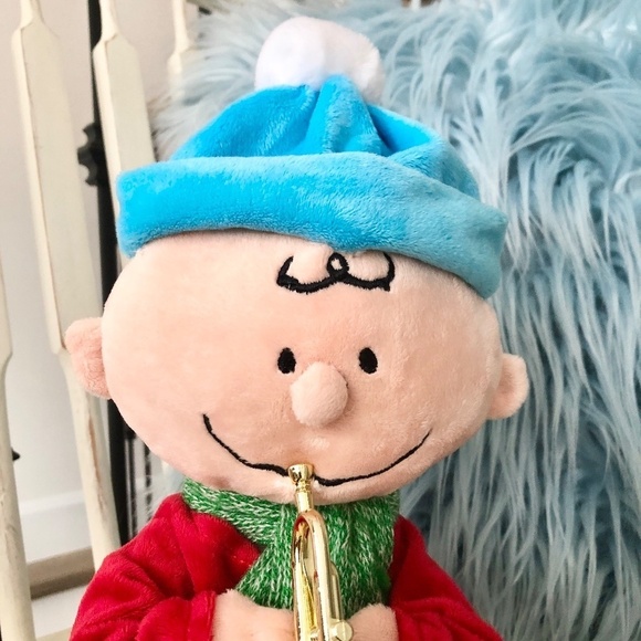 Peanuts, Charlie Brown, 2016, Gemmy, Animated Trumpet Playing and Dancing, Plush - Picture 8 of 12